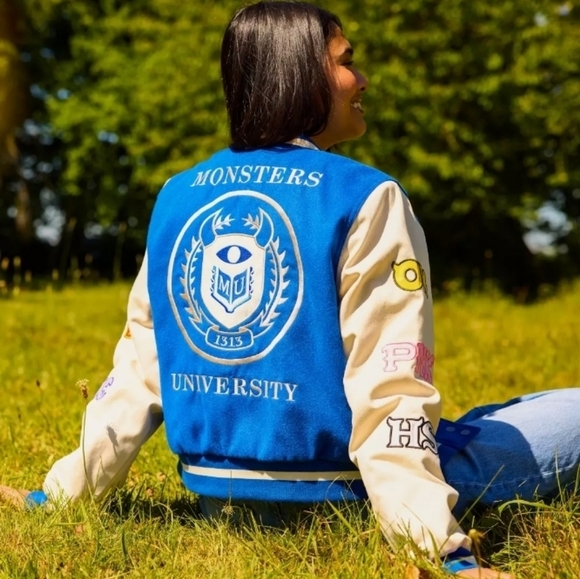 Disney Parks Pixar Monsters University Varsity Jacket By Her Universe College M - Picture 4 of 17